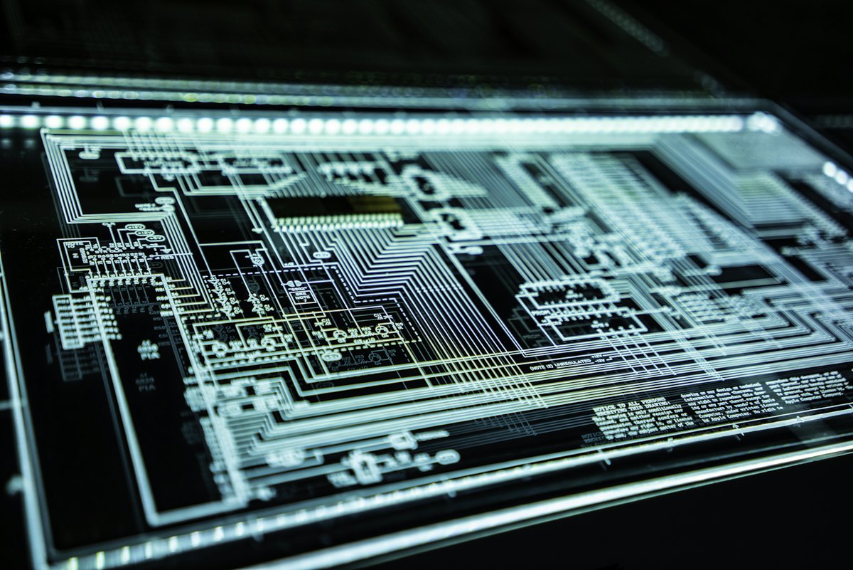 Glowing security concept representing cyber threats